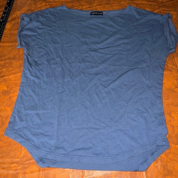 woman’s size small by American living blue fall shirt - Picture 3 of 4
